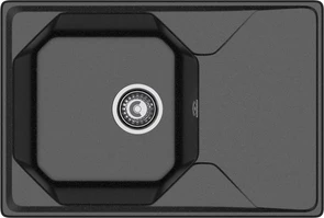 {{photo.Alt || photo.Description || 'GRANFEST Мойка композит UNIQUE, GF-U-740L, чаш+кр 740*500, черный'}}