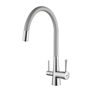 {{photo.Alt || photo.Description || 'Comfort Смеситель для кухни, гиб.излив 228мм фильтр.воды, р/ОД, хром/сер, LM, LM3075C-Silver'}}