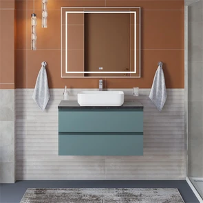 {{photo.Alt || photo.Description || 'Тумба со столешницей подвесная BelBagno СТРУКТУРА (KRAFT) 80 Голубой Матовый, столешница KEP-80-MNO'}}