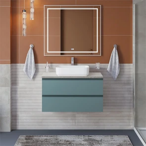 {{photo.Alt || photo.Description || 'Тумба со столешницей подвесная BelBagno СТРУКТУРА (KRAFT) 80 Голубой Матовый, столешница KEP-80-MGL'}}
