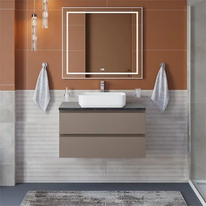 {{photo.Alt || photo.Description || 'Тумба со столешницей подвесная BelBagno СТРУКТУРА (KRAFT) 80 Бежевый матовый, столешница KEP-80-MNO'}}