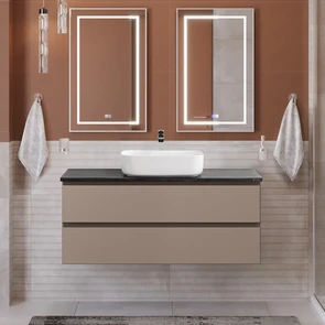 {{photo.Alt || photo.Description || 'Тумба со столешницей подвесная BelBagno СТРУКТУРА (KRAFT) 120 Бежевый матовый, столешница KEP-120-MNO'}}