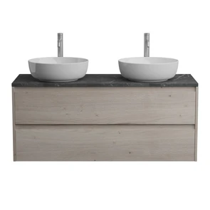 {{photo.Alt || photo.Description || 'Тумба со столешницей и накладными раковинами подвесная BelBagno СТРУКТУРА (KRAFT) 120 Rovere Galifax Bianco'}}