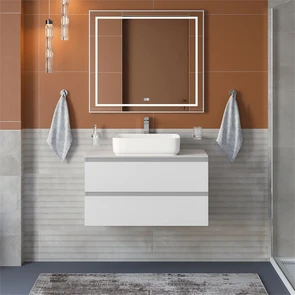{{photo.Alt || photo.Description || 'Тумба со столешницей подвесная BelBagno СТРУКТУРА (KRAFT) 80 Белый матовый, столешница KEP-80-BO'}}