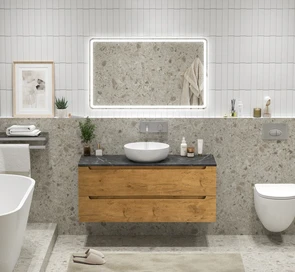{{photo.Alt || photo.Description || 'Тумба со столешницей подвесная BelBagno ЭТНА (ETNA) 120 Rovere Nature, без отверстия под смеситель'}}