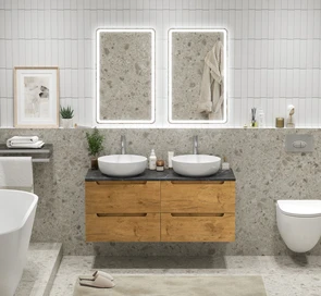 {{photo.Alt || photo.Description || 'Тумба с четырьмя ящиками и столешницей подвесная BelBagno ЭТНА (ETNA) 120 Rovere Nature'}}