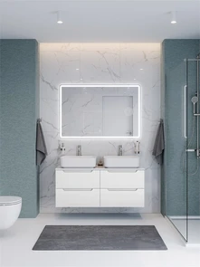 {{photo.Alt || photo.Description || 'Тумба с четырьмя ящиками и столешницей подвесная BelBagno ЭТНА (ETNA) 120 Белый Матовый, столешница EK-120-2-BL'}}