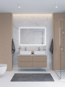 {{photo.Alt || photo.Description || 'Тумба с четырьмя ящиками и столешницей подвесная BelBagno ЭТНА (ETNA) 120 Бежевый Матовый, столешница EK-120-2-BL'}}