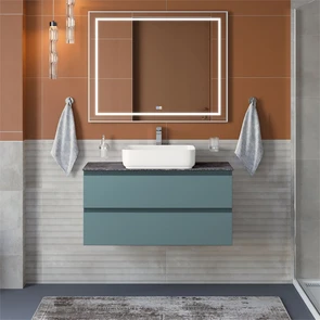 {{photo.Alt || photo.Description || 'Тумба со столешницей подвесная BelBagno СТРУКТУРА (KRAFT) 100 Голубой Матовый, столешница KEP-100-GRN'}}