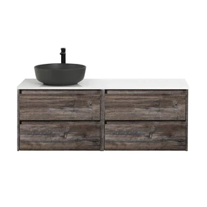 {{photo.Alt || photo.Description || 'Тумба со столешницей и накладной раковиной подвесная BelBagno СТРУКТУРА (KRAFT) 120 Pino Pasadena, раковина слева'}}