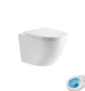 Безободковый подвесной унитаз микролифт дюропласт Торнадо Gid Tr2198TF 62264Y, L070GMGD, L070GBGD, L070CHGD, L070BMGD