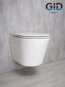 {{photo.Alt || photo.Description || 'Безободковый подвесной унитаз микролифт дюропласт Gid Tr2130'}}