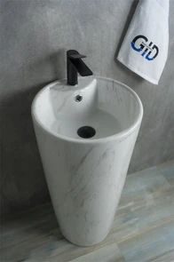 {{photo.Alt || photo.Description || 'Напольная раковина для ванной под камень глянцевая Gid Nb131wgs'}}