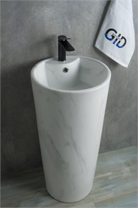 {{photo.Alt || photo.Description || 'Напольная раковина для ванной под камень матовая Gid Nb131ws'}}