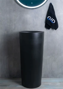 {{photo.Alt || photo.Description || 'Напольная черная раковина для ванной Gid Nb130bg'}}