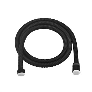 Шланг душевой двухзагибный 2,0 м, TURN-FREE, сталь черная, блистер LE8024S-Black