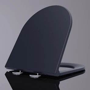 Сиденье черное матовое с микролифтом из дюропласта KR-11Bm 77719