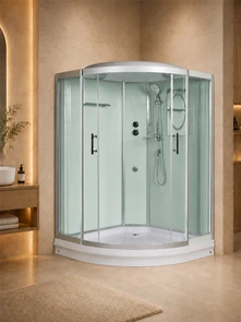 {{photo.Alt || photo.Description || 'Душевая кабина WeltWasser WW500 Emmer 12015-2 120x120 10000004653 профиль хром, стекло прозрачное'}}
