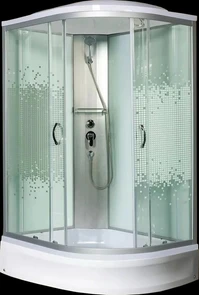 {{photo.Alt || photo.Description || 'Душевая кабина Мономах 90x80 L профиль хром стекло с рисунком (10000005817)'}}