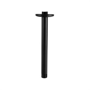 Держатель верхнего душа VENTAS R BLACK потолочный, 20 см, черный матовый, BERGES 074014