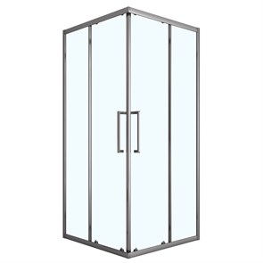 {{photo.Alt || photo.Description || 'Душевое ограждение Loranto 90x90x190 раздвижная дверь, прозрачное стекло 6 мм, профиль серый матовый (CS-AB01GG-90)'}}