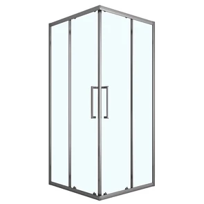 {{photo.Alt || photo.Description || 'Душевое ограждение Loranto 90x90x190 раздвижная дверь, прозрачное стекло 6 мм, профиль серый матовый (CS-AB01GG-90)'}}