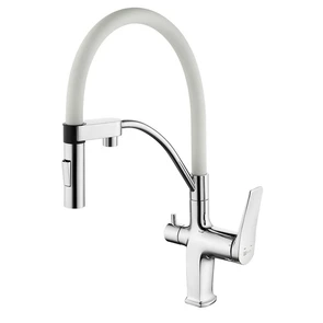 {{photo.Alt || photo.Description || 'Comfort Смеситель для кухни, гиб.излив 206мм фильтр.воды, р/ОД, хром/белый, LM, LM3074C-White'}}