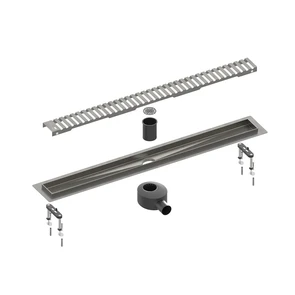 {{photo.Alt || photo.Description || 'Душевой лоток TIMO Drain System 600 с вставкой "lines", черное золото (DS230106/18)'}}