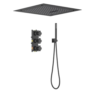 Душевая система встроенная с термостатом Timo Caisa черный (SX-9029/03SM) SX-9029/03SM