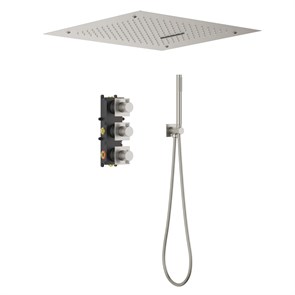 Душевая система встроенная с термостатом Timo Caisa никель (SX-9029/13SM) SX-9029/13SM