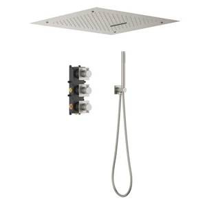 Душевая система встроенная с термостатом Timo Caisa никель (SX-9029/13SM) SX-9029/13SM