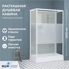 {{photo.Alt || photo.Description || 'Душевая кабина прямоугольная, распашная дверь, стеклянная, профиль белый - RGW AN-207'}}