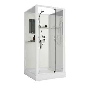 {{photo.Alt || photo.Description || 'Душевая кабина Niagara Standart ST80/15Q/BK (80х80х200) квадрат,поддон 15см,распашная,проф.белый,без крыши,3 места'}}