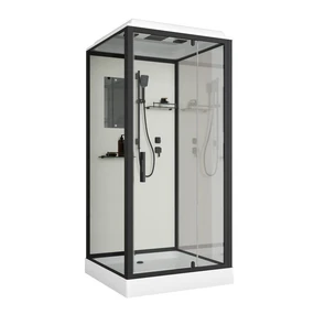 {{photo.Alt || photo.Description || 'Душевая кабина Niagara Standart ST80/15Q/BL (80х80х215) квадрат,поддон 15см,распашная,проф.черный,3 места'}}