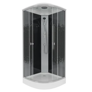 {{photo.Alt || photo.Description || 'Душевая кабина Niagara Eco NG-4503-14 BLACK (80х80х215) низкий поддон(13см),стекло мозаика,3 места'}}