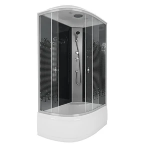 {{photo.Alt || photo.Description || 'Душевая кабина Niagara Eco NG-7510-14R BLACK (120х80х215) высокий поддон(40см),стекло мозаика,4 места'}}