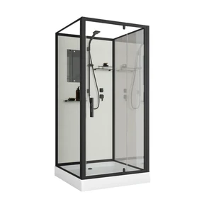 {{photo.Alt || photo.Description || 'Душевая кабина Niagara Standart ST80/15Q/BL/BK (80х80х200) квадрат,поддон 15см,распашная,проф.черный,без крыши,3 места'}}