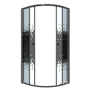 {{photo.Alt || photo.Description || 'Душевое ограждение Niagara Eco NG-1003-14BLACK (80х80х190) четверть круга,раздвижное,черный,стекло мозаика,1 место'}}