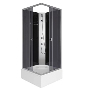 {{photo.Alt || photo.Description || 'Душевая кабина Niagara Eco E90/26Q/TN/BK (90х90х195) средний поддон(26см),стекло тонированное,4 места'}}