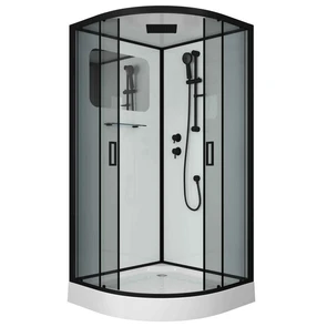 {{photo.Alt || photo.Description || 'Душевая кабина Niagara Premium NG-6902-01 BLACK (100х100х210) низкий поддон(16 см),черный,стекло тонированное,4 места'}}