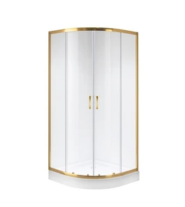 {{photo.Alt || photo.Description || 'Душевое ограждение Niagara Nova NG-6407-08GOLD (100х100х195) четверть круга,золото,двери раздвижные,стекло прозрачное,1 место'}}