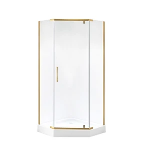 {{photo.Alt || photo.Description || 'Душевое ограждение Niagara Nova NG-6434-08GOLD (100х100х195) трапеция,золото,двери распашные,стекло прозрачное,1 место'}}
