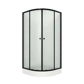 {{photo.Alt || photo.Description || 'Душевой уголок Niagara Eco NG-003-14MT (80х80х195) низкий поддон(13см),черный,стекло матовое,2 места'}}