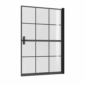 {{photo.Alt || photo.Description || 'Шторка для ванны Niagara Nova NG-08-10BLACK (100х140) черный матовый,стекло прозрачное с рисунком,распашная,1 место'}}