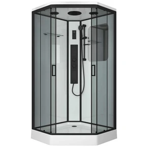 {{photo.Alt || photo.Description || 'Душевая кабина Niagara Premium NG-6902-01GD BLACK (100х100х220) низкий поддон(16 см),черный,стекло тонированное,4 места'}}