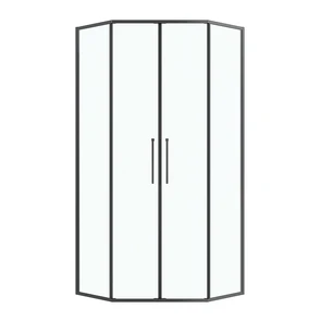 {{photo.Alt || photo.Description || 'Душевое ограждение Niagara Nova NG-6838-100BL (100х100х195) трапеция,черный матовый,двери раздвижные,стекло прозрачное,1 место'}}