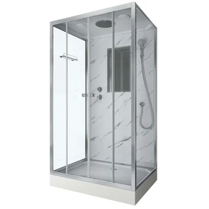 {{photo.Alt || photo.Description || 'Душевая кабина Niagara Luxe NG-7772QM (120x90х210) низкий поддон(15см),дверь раздвижная,стенки мрамор,4 места'}}