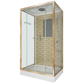 {{photo.Alt || photo.Description || 'Душевая кабина Niagara Luxe NG-7772QG (120x90х210) низкий поддон(15см),дверь раздвижная,стенки золото,4 места'}}