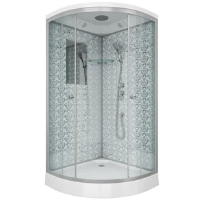 {{photo.Alt || photo.Description || 'Душевая кабина Niagara Luxe NG-7702W (100x100х210) низкий поддон(15см),дверь раздвижная,стенки серебро,3 места'}}