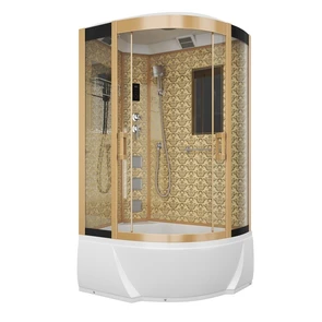 {{photo.Alt || photo.Description || 'Душевая кабина Niagara Luxe NG-7712GL (80x120х215) высокий поддон(38см),дверь раздвижная,стенки золото,4 места'}}